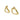 David Webb Triangular Hoop Clip On Earrings 18K Yellow Gold
