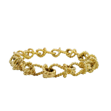Verdura Rope Knot Bracelet 18K Yellow Gold Vintage Design