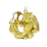 David Web Pendant 18K 'Lady Justice' Yellow and White Gold