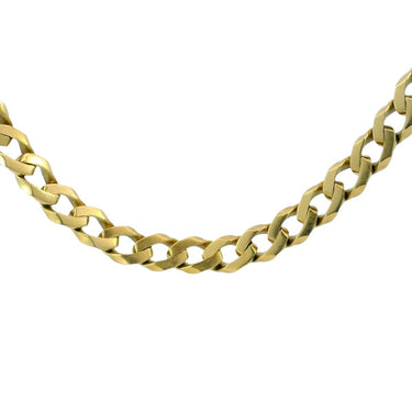 Tiffany & Co. Curb Link Twisted Necklace West Germany Made 18K Yellow Gold RARE
