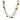 Marco Bicego 3 Strand Multi Gem Necklace 18K Gold Briolette Cut Paradise Design