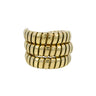 Bulgari Tubogas Snake Ring 18K Yellow Gold Size 5-6