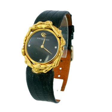 Carrera Y Carrera 18K Watch Adam and Eve Figural Quartz Movement 18K Yellow Gold