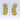 Vintage Diamond Huggie Hoop Earrings 18K Yellow Gold ~0.8ctw VS Diamonds