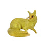 Hermes Paris Fox Brooch Vintage 18K Yellow Gold Ruby Eyes c1960