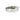 Vintage 18K Emerald Cut Diamond Italian White Gold Ring Size 7