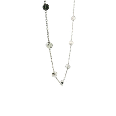 Cartier 18K Love Necklace White Gold Screw Station Motif 15"