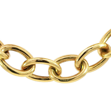 Oval Link Gold Necklace 14K Yellow Gold 18.5" 56.1 Grams
