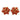 18K Coral Diamond Earrings Aletto Brothers Clip-on Sputnik Design 18K Gold