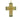 Masriera Plique-a-Jour Enamel Cross Pendant 18K Yellow Gold