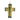 Masriera Plique-a-Jour Enamel Cross Pendant 18K Yellow Gold