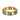 Masriera 18K Diamond Bracelet Plique A Jour Leaf Motif Yellow Gold Size 6.75