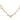 MAZ Horsebit 18K Necklace Diamond Bezel Link 18K Yellow + White Gold 18" Length