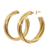 Tiffany & Co. 18K Paloma Picasso Melody Hoop Earrings Yellow Gold