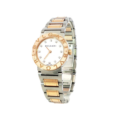 Bulgari Quartz Mother of Pearl and Diamond Ladies Watch