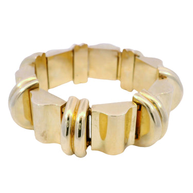 Tiffany & Co. Retro Chunky Tank Bracelet in 14K Yellow Gold