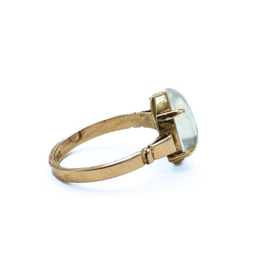 Antique 19th Century Victorian 9 Karat Rose Gold Moonstone Ring