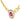 Cartier Paris 18 Karat Gold Amethyst With Garnet Set Inside Pendant Necklace