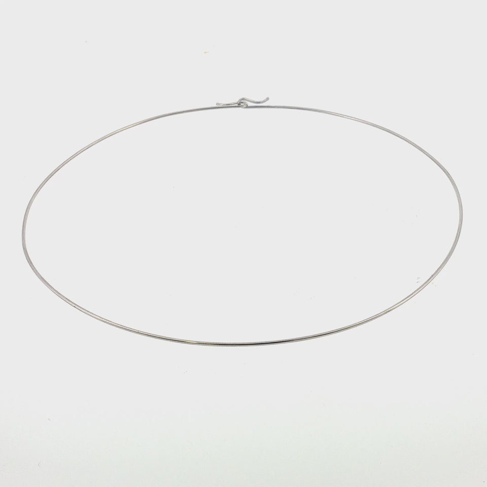 Tiffany & Co Wire Necklace in Platinum and Iridium 15"