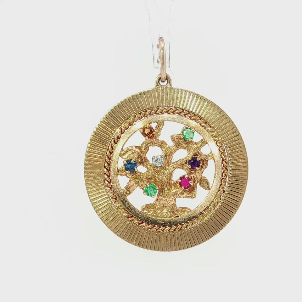 Tiffany & Co. Acrostic Pendant 'DEAREST' Vintage 14K Yellow Gold