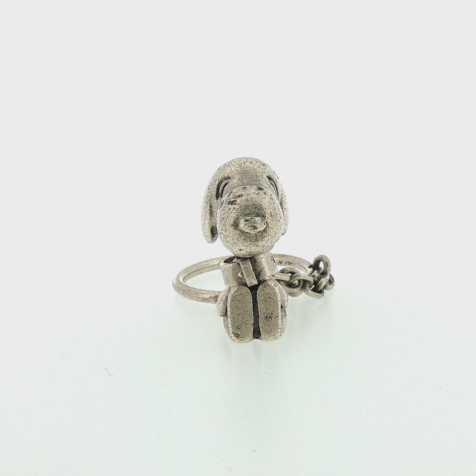Cartier Snoopy Articulated Keychain in Sterling Silver