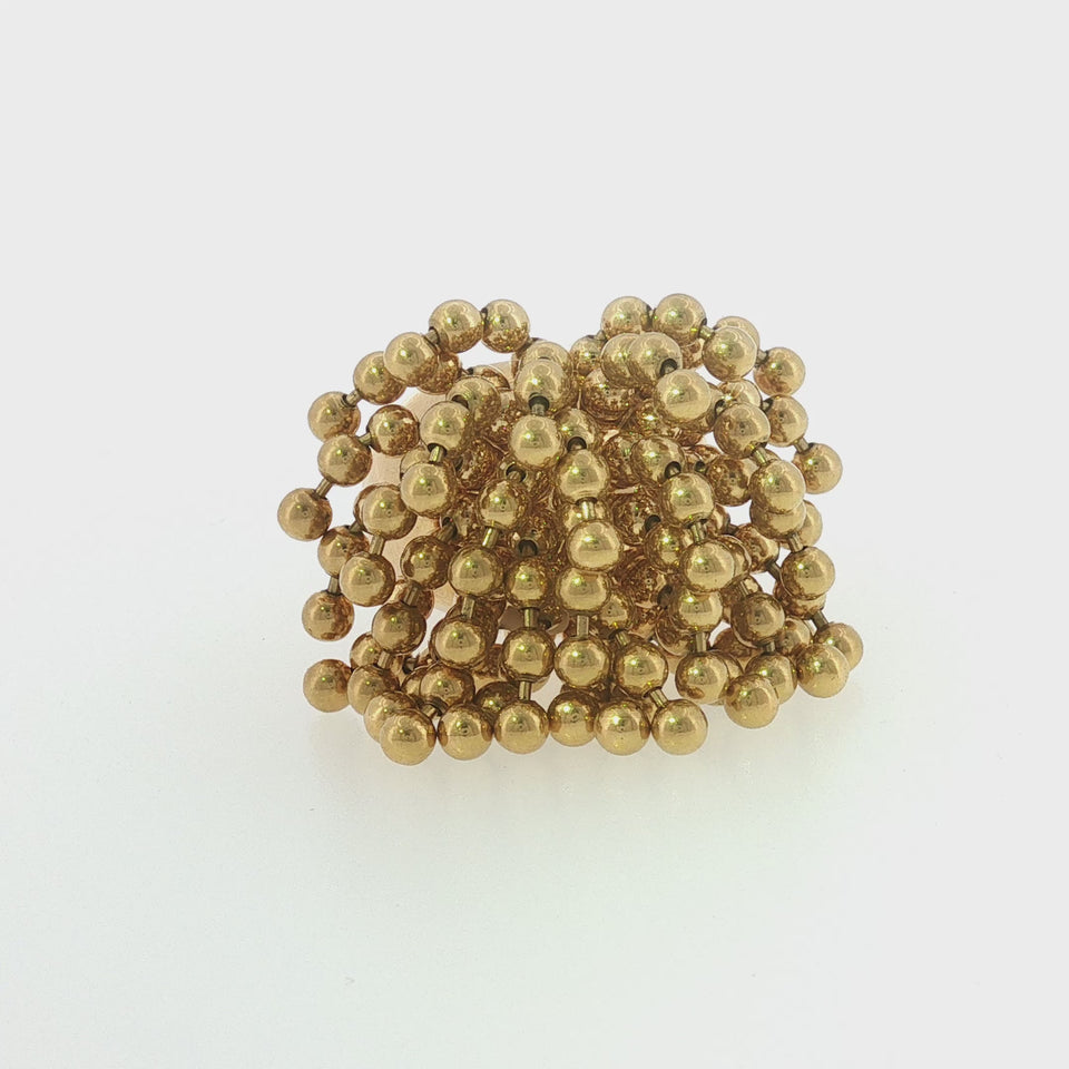 Cartier Nouvelle Vague Perruque Draperie Ring in 18K Yellow Gold