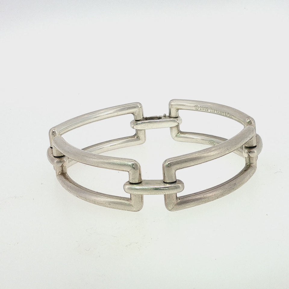 Tiffany & Co. Sterling Silver Link Bracelet 2002 Italy
