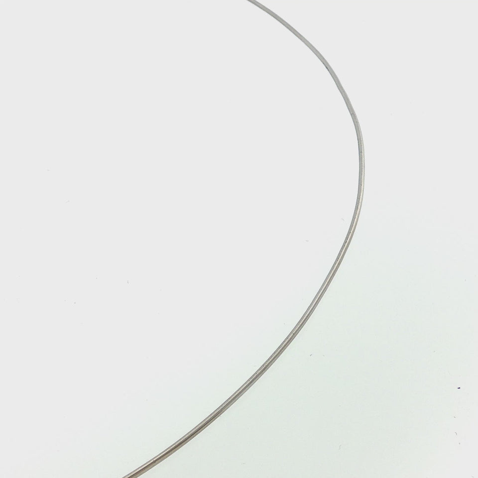 Tiffany & Co. Vintage Wire Necklace Platinum & Iridium 25.5" Extra Large