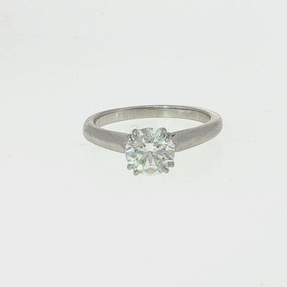 Harry Winston Diamond Solitaire Engagement Ring 1.05ct F VS2 Platinum