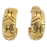 Bulgari Alveare Parentesi Hoop Earrings 18K Yellow Gold