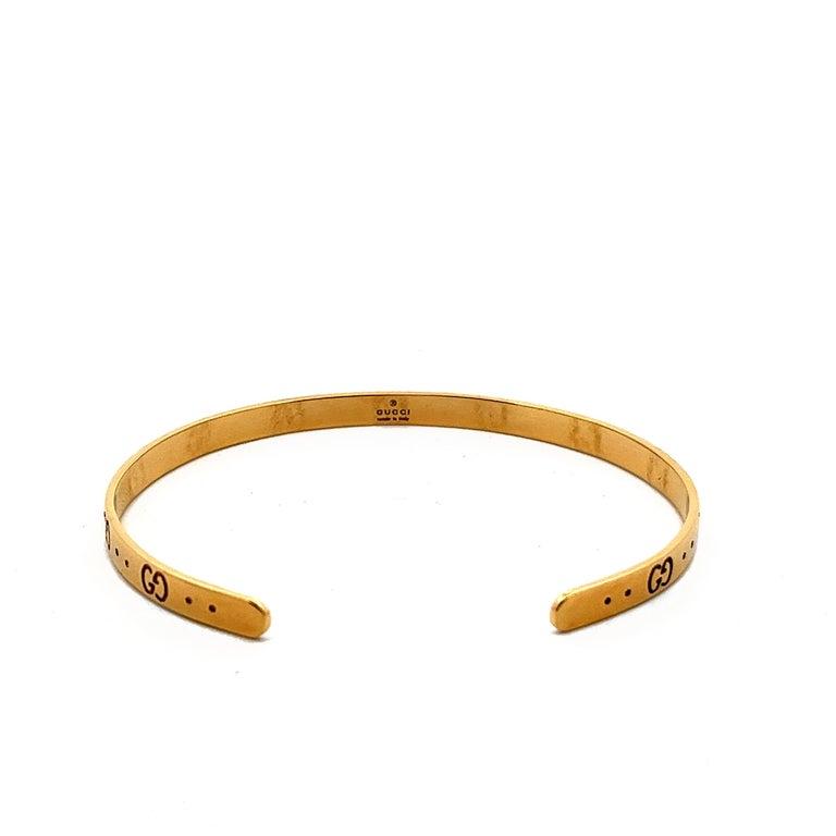 Gucci Icon Bracelet Cuff in 18 Karat Yellow Gold