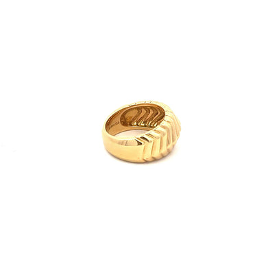 Tiffany & Co. Cordis 18 Karat Yellow Gold Chevron Band Ring