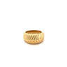 Tiffany & Co. Cordis 18 Karat Yellow Gold Chevron Band Ring