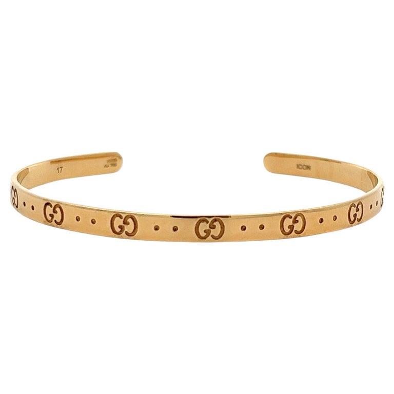 Gucci Icon Bracelet Cuff in 18 Karat Yellow Gold