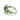 Contemporary 18 Karat Yellow Gold Emerald, Diamond and Onyx Ring