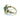 Contemporary 18 Karat Yellow Gold Emerald, Diamond and Onyx Ring