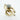Retro 14 Karat Yellow Gold Diamond Articulated Spinner Ring
