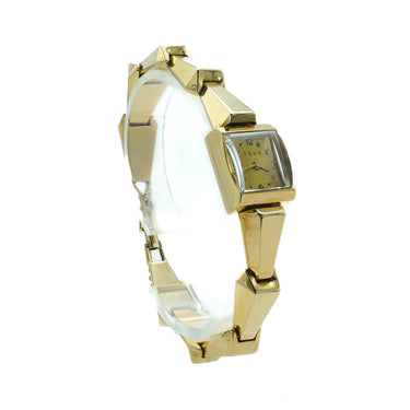 Vintage 14 Karat Yellow Gold Manual Wind Ladies Watch with Blancpain Movement